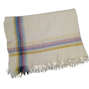 Avoca Handweavers Ireland 100% Wool Vintage Throw Blanket